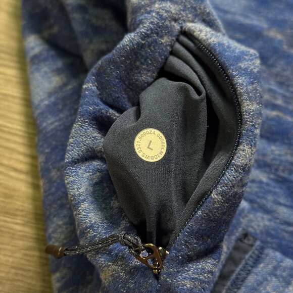 Lululemon Men's Surge Warm 1/2 Zip - Blue - Picture 6 of 8